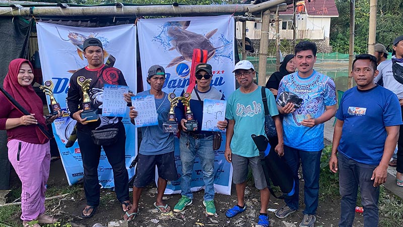 Meriah! Disponsori DAIMARU, Puluhan Angler Sulsel Ramaikan Lomba Mancing Galatama Bawal di Gowa.